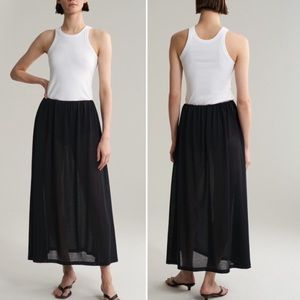 Totême Amelia Black Maxi Skirt